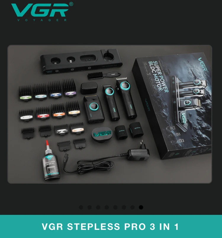 حجمزن حرفهای VGR V-001 با موتور ۹۰۰۰ دوری و تیغه سرامیک DLC