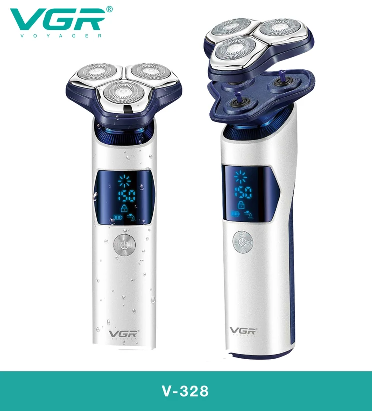 VGR-V328 SHIVER ماشین شیور ریش تراش مدا چرخشی وی جی ار