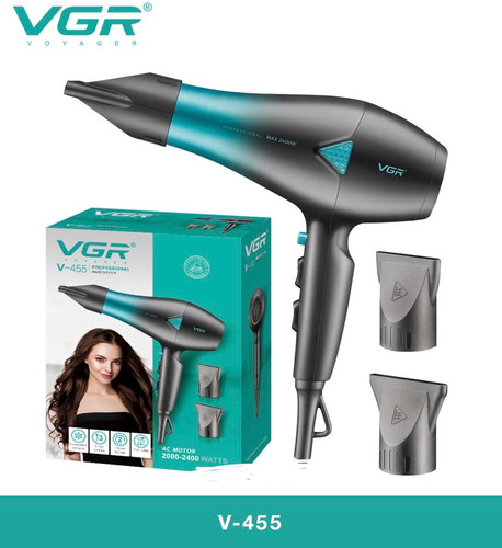 VGR-V455 حالت دهنده ی مو سشوار وی جی ار